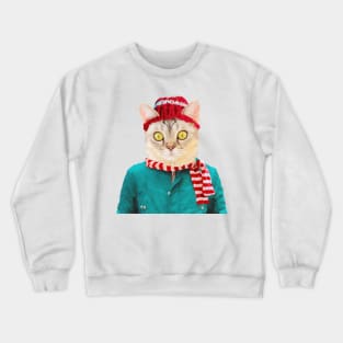 Winter Cat Crewneck Sweatshirt